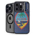 Guam Flag Dark Wood iPhone 13 Pro Kickstand Case